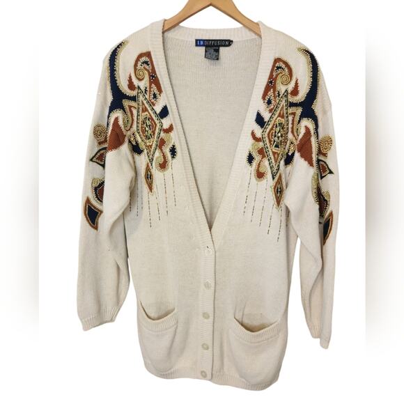 IB Diffusion Tops - IBDiffusion 90's Vintage Cardigan Sweater Small